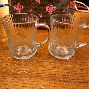 FLOWER EMBOSSED COFFEE MUGS